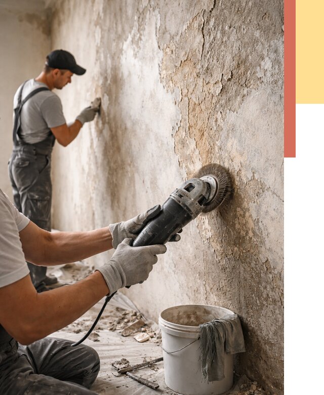 Снятие и удаление краски со стен в Вологде от 2157 руб. — ОТДЕЛОЧНИК-Вгд