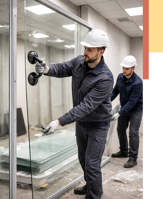 Демонтаж стеклянных перегородок в Вологде от 3287 руб. — быстро и недорого | ОТДЕЛОЧНИК-Вгд