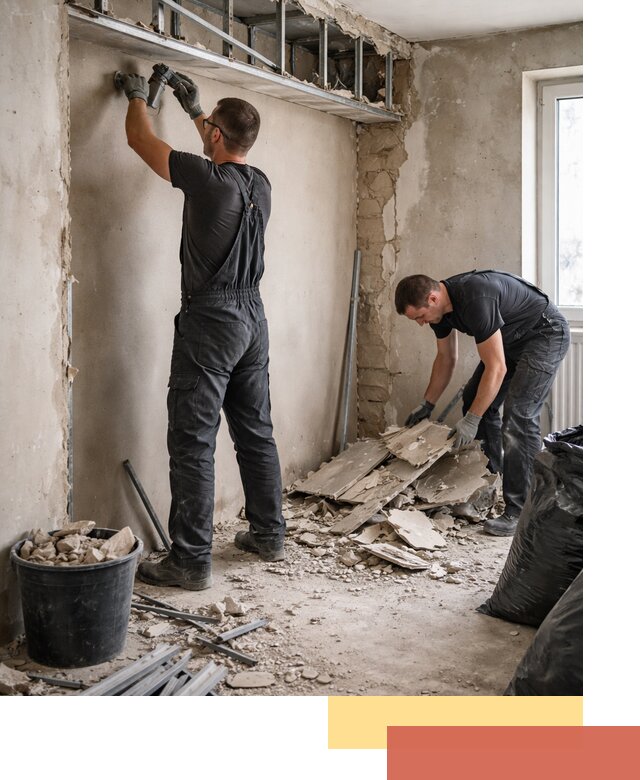 Демонтаж короба из гипсокартона в Вологде быстро и аккуратно