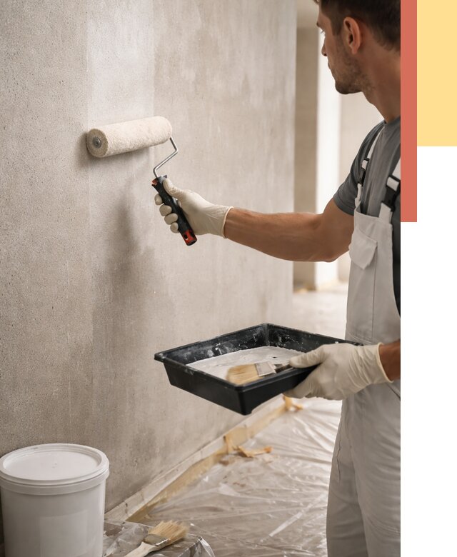 Грунтовка стен в Вологде от 2260 руб. м2 — быстро, недорого, с материалом | ОТДЕЛОЧНИК-Вгд