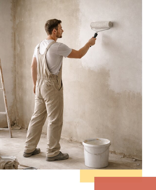 Грунтовка стен под отделку в Вологде профессиональным раствором