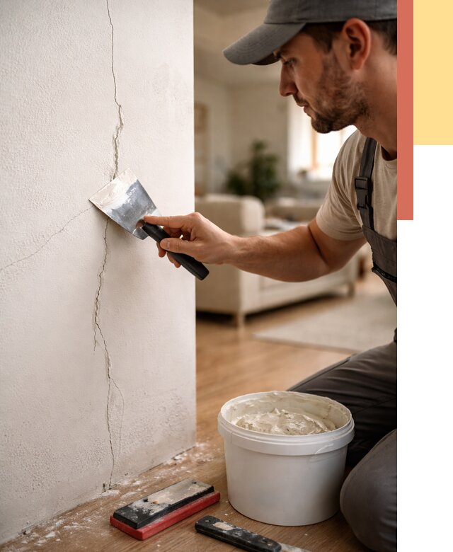 Заделка трещин и сколов в Вологде от 2517 руб. — быстро и недорого | ОТДЕЛОЧНИК-Вгд