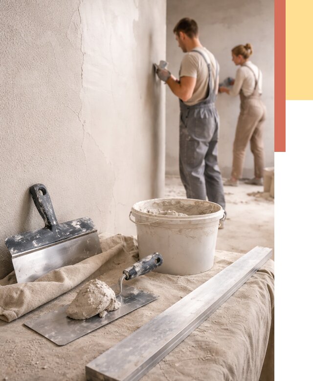 Штукатурка стен гипсовая в Вологде от 4622 руб/м2 — быстро и недорого | ОТДЕЛОЧНИК-Вгд