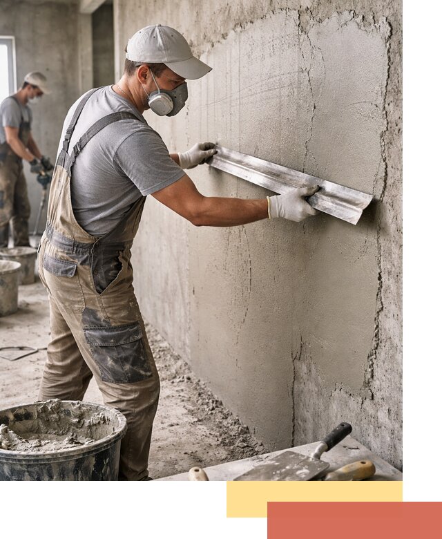 Штукатурка бетонных стен в Вологде качественно и долговечно