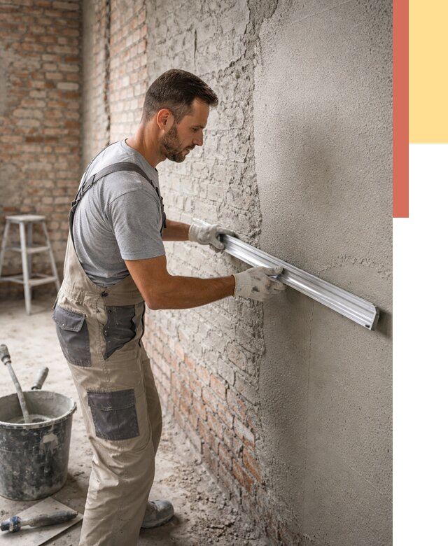 Штукатурка кирпичных стен в Вологде от 4622 руб/м2 — быстро и недорого | ОТДЕЛОЧНИК-Вгд