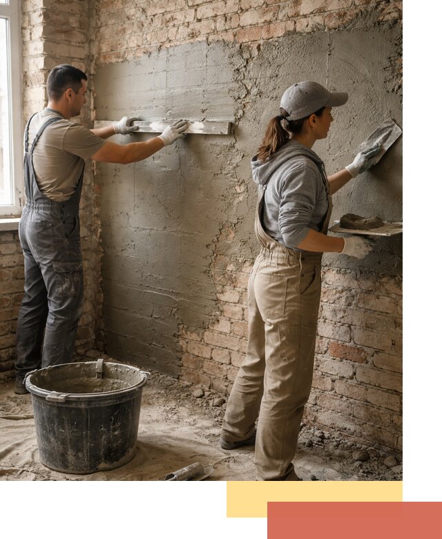 Штукатурка кирпичных стен в Вологде — качественно и надежно