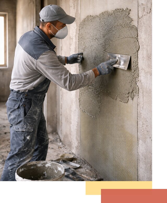 Штукатурка стен по сетке в Вологде под ключ качественно и быстро