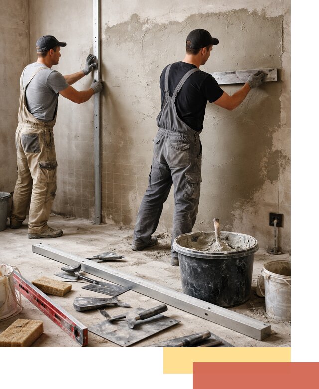 Профессиональная штукатурка стен под плитку в Вологде