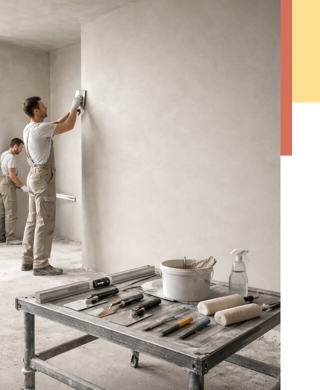 Штукатурка стен под покраску в Вологде от 4622 руб./м² — качественно и недорого | ОТДЕЛОЧНИК-Вгд