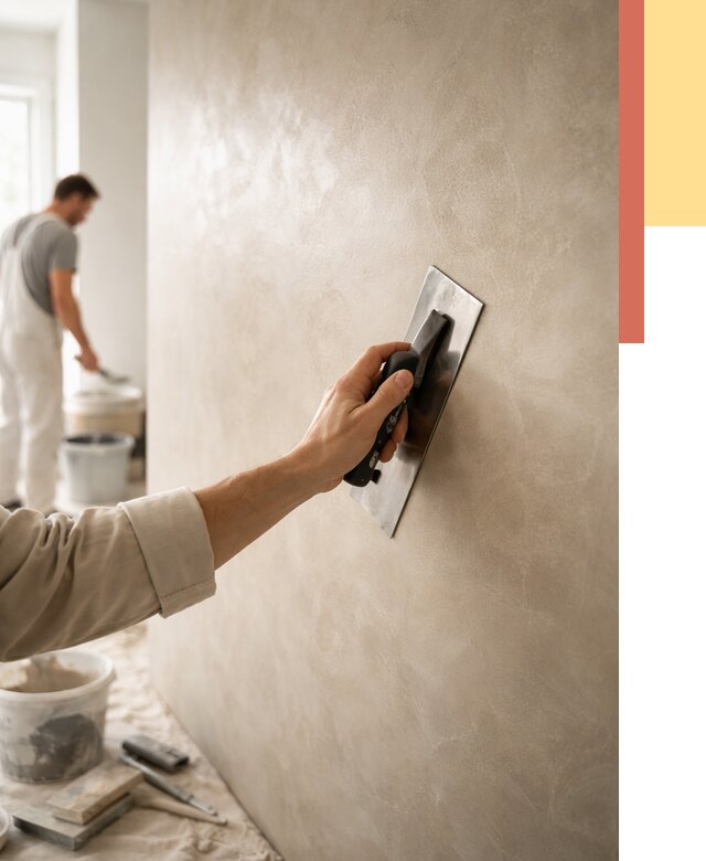 Венецианская штукатурка в Вологде от 3595 руб/м² — нанесение стен под ключ | ОТДЕЛОЧНИК-Вгд