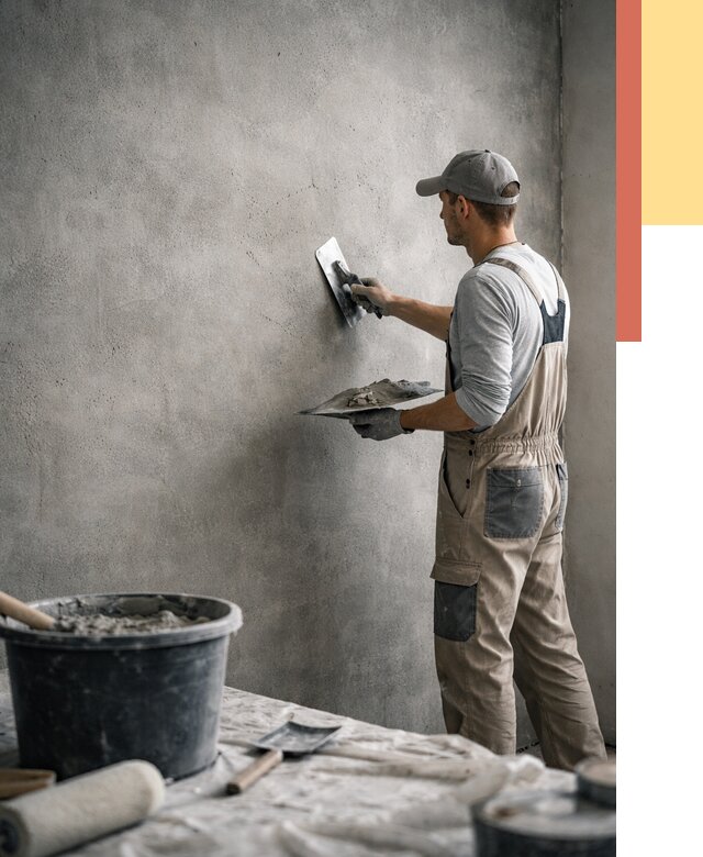 Декоративная штукатурка под бетон в Вологде от 2568 руб./м² — нанесение под ключ | ОТДЕЛОЧНИК-Вгд