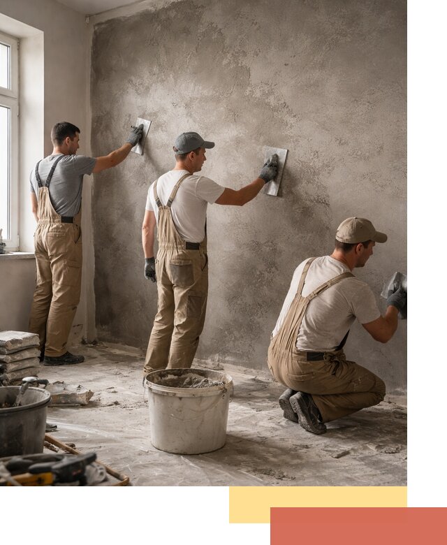 Декоративная штукатурка под бетон в Вологде для стен и потолков