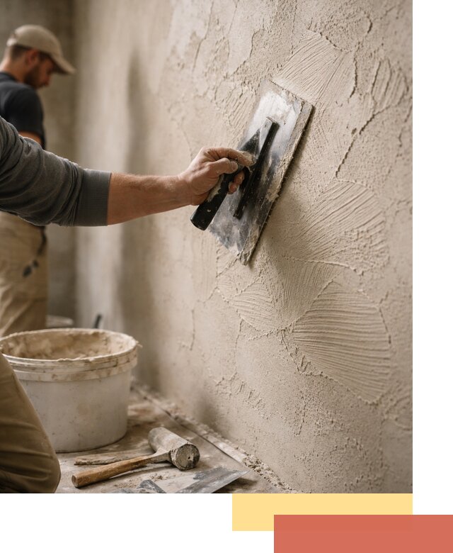 Фактурная штукатурка стен в Вологде — монтаж, отделка, реставрация