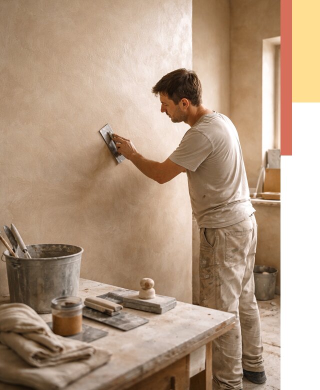 Марокканская штукатурка таделакт в Вологде под ключ от 4314 руб. | ОТДЕЛОЧНИК-Вгд