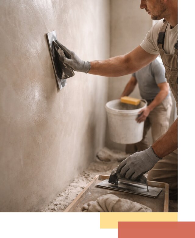 Нанесение марокканской штукатурки таделакт в Вологде