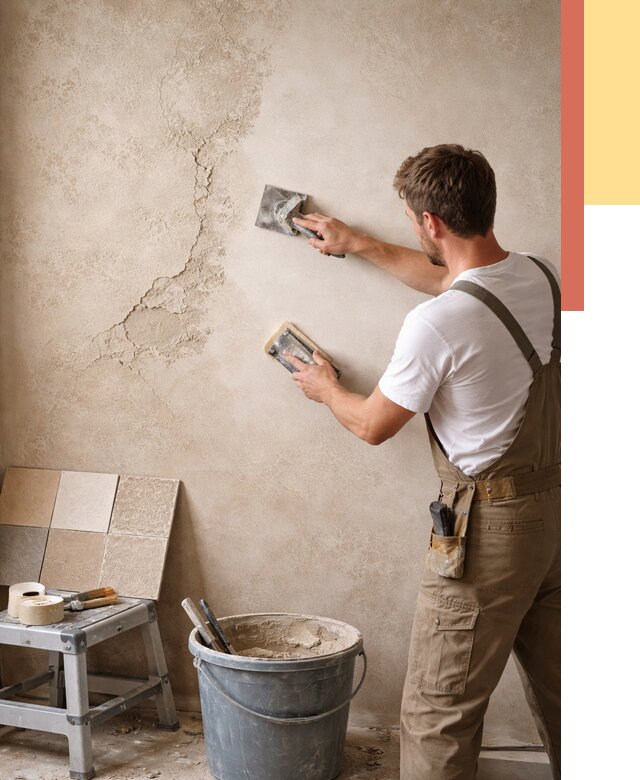 Ремонт декоративной штукатурки в Вологде от 4622 руб. под ключ | ОТДЕЛОЧНИК-Вгд