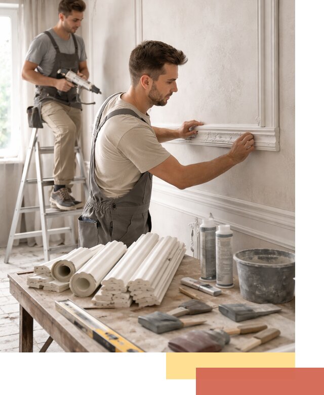 Монтаж лепнины на стены в Вологде профессионально и качественно