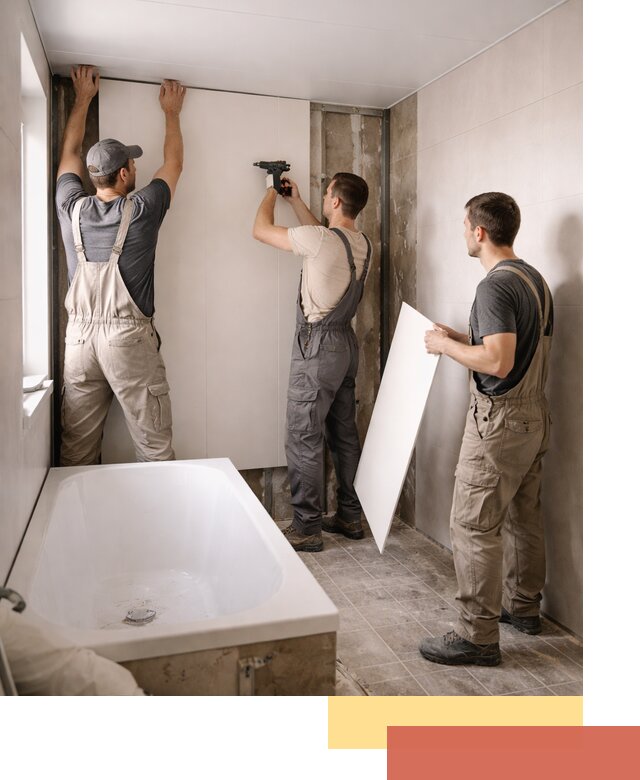 Отделка ванной панели ПВХ профессионально в Вологде