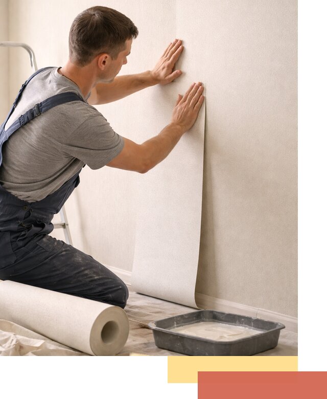 Поклейка флизелиновых обоев в Вологде качественно и быстро