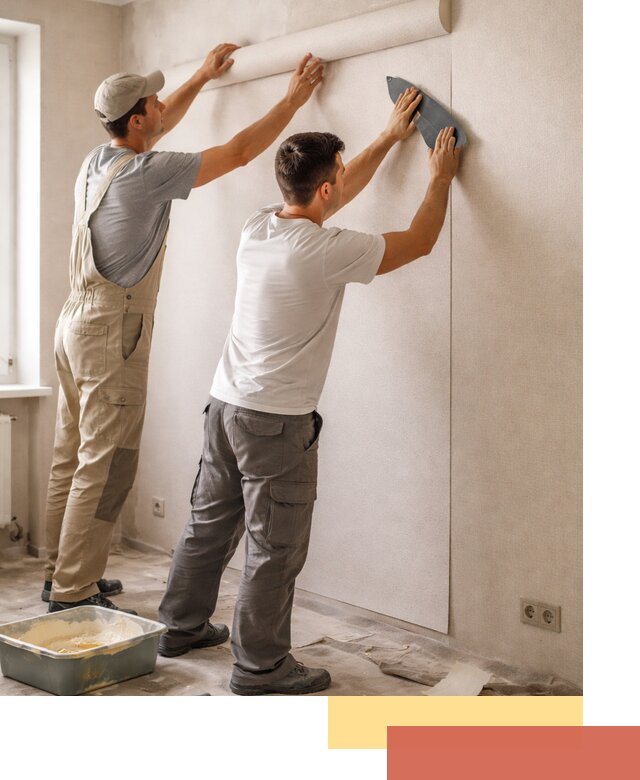 Поклейка виниловых обоев в Вологде профессионально и качественно