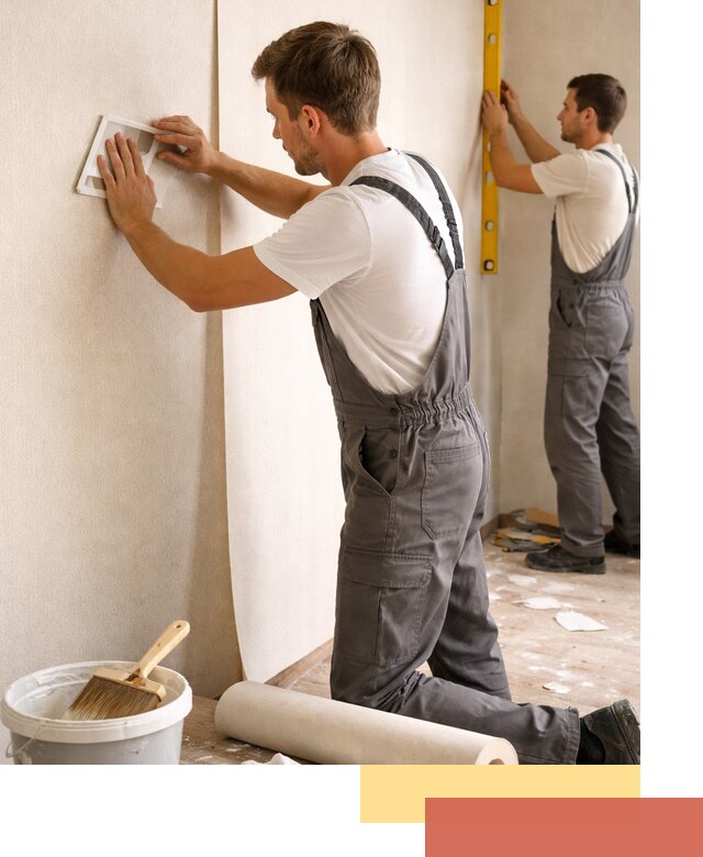 Поклейка бумажных обоев в Вологде качественно и недорого