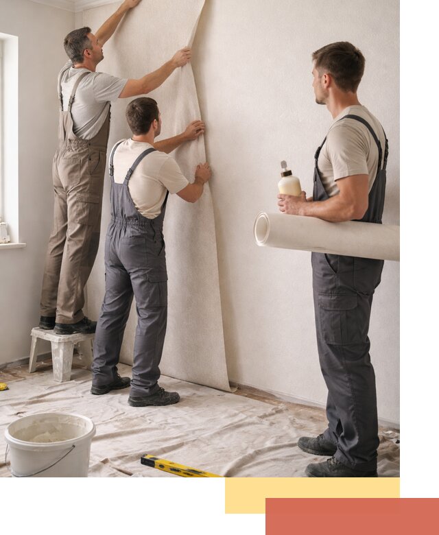 Оклейка стен обоями в Вологде — качественно и профессионально