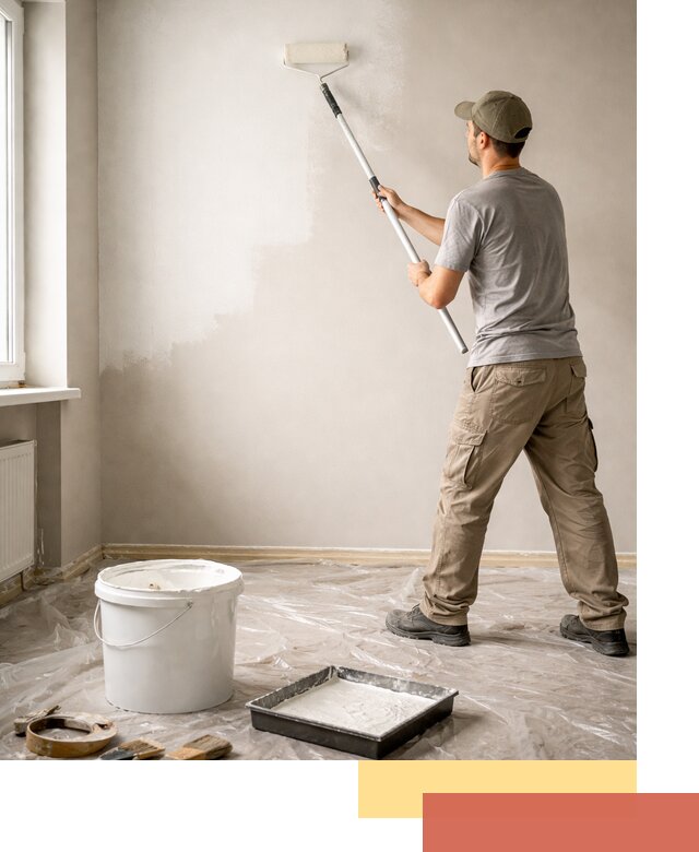 Покраска стен латексной краской в Вологде качественно и быстро