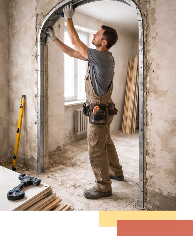 Устройство арочного проема в Вологде под ключ