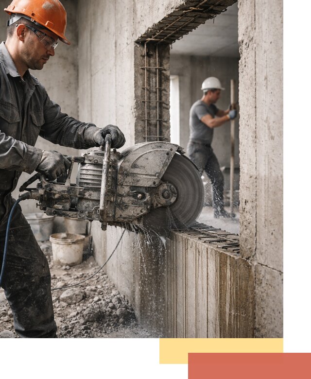 Алмазная резка проемов в Вологде быстро и точно