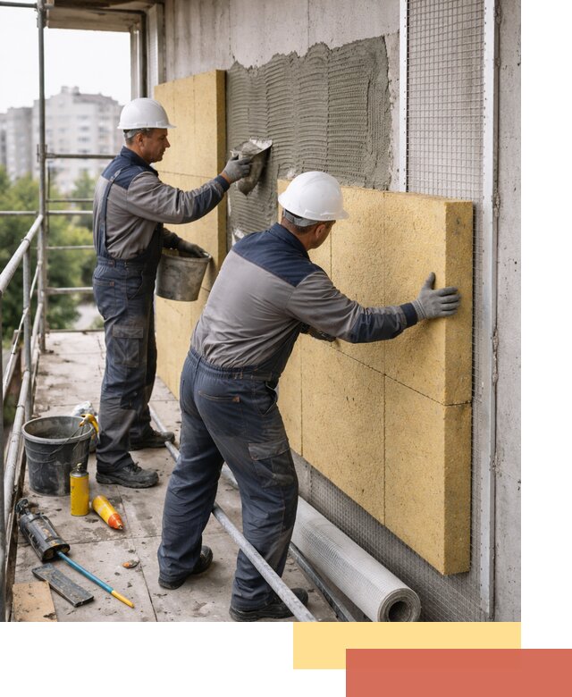 Утепление стен зданий и домов в Вологде качественно и надежно
