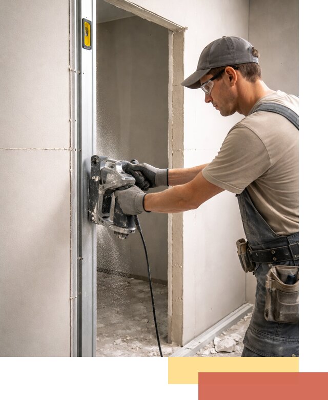 Устройство дверного проема в перегородке в Вологде