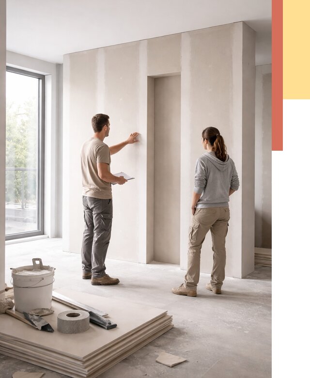 Зонирующая перегородка из гипсокартона в Вологде от 2876 руб. под ключ | ОТДЕЛОЧНИК-Вгд