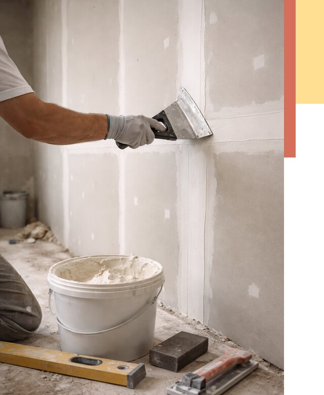 Шпаклевка перегородок из гипсокартона в Вологде от 2568 руб. — услуги ОТДЕЛОЧНИК-Вгд