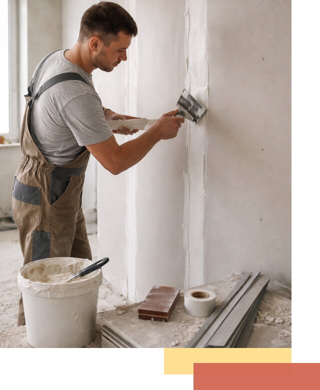 Шпаклевка перегородок из гипсокартона в Вологде качественно и быстро