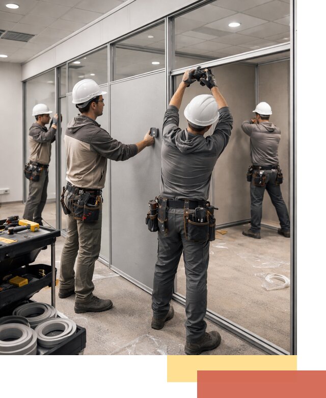 Мобильные офисные перегородки под ключ в Вологде