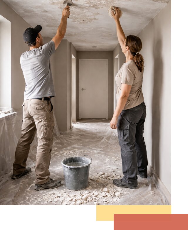 Удаление побелки с потолка в Вологде — быстро и аккуратно