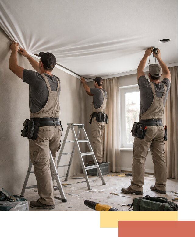 Монтаж матового натяжного потолка в Вологде качественно и быстро