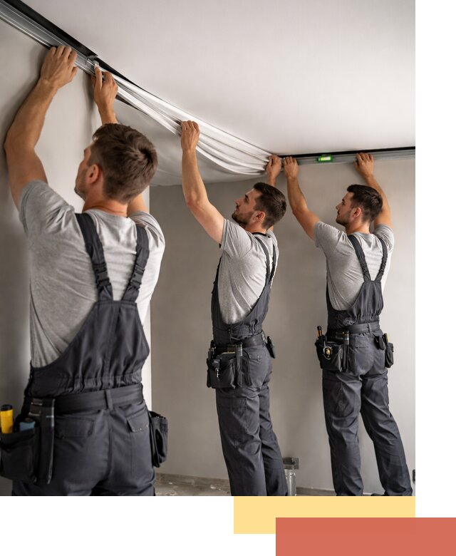 Теневые натяжные потолки в Вологде: монтаж и отделка быстро и качественно