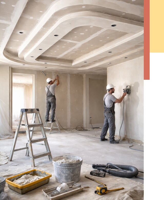 Многоуровневый потолок из гипсокартона в Вологде от 770 руб. под ключ | ОТДЕЛОЧНИК-Вгд