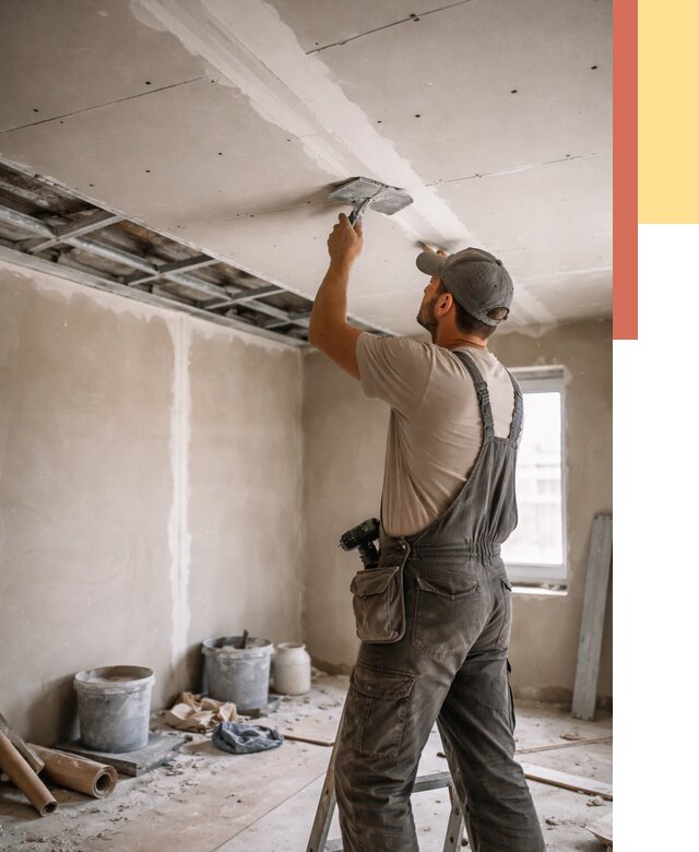 Ремонт потолка из гипсокартона в Вологде от 668 руб./м² — быстро и недорого | ОТДЕЛОЧНИК-Вгд