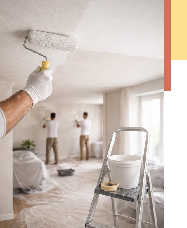 Покраска потолка акриловой краской в Вологде от 2568 руб. | ОТДЕЛОЧНИК-Вгд