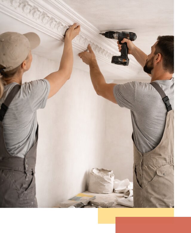 Профессиональный монтаж лепнины на потолок в Вологде