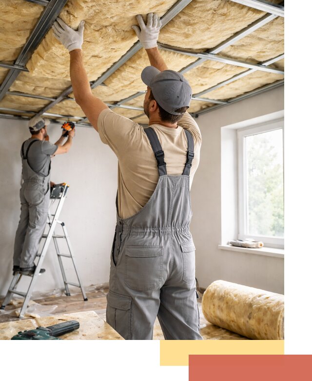 Утепление потолка под ключ в Вологде качественно и быстро