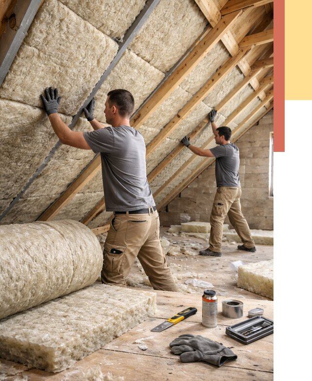 Утепление потолка минватой в Вологде от 1489 руб. — быстро и недорого | ОТДЕЛОЧНИК-Вгд