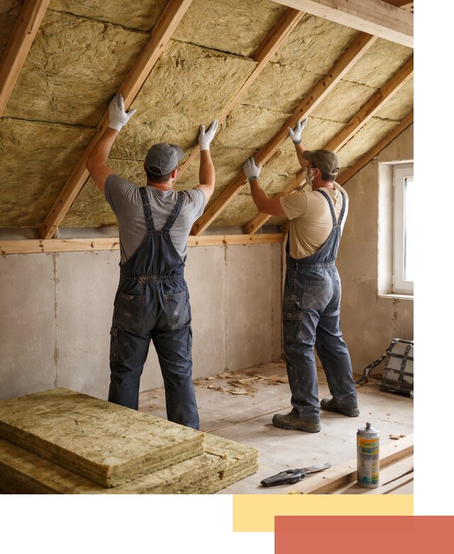 Утепление потолка минеральной ватой в Вологде