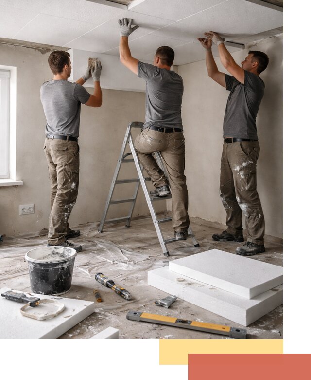 Утепление потолка пенопластом в Вологде быстро и качественно