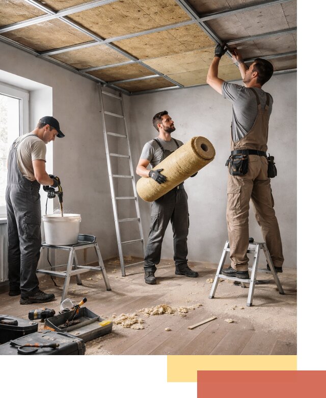 Шумоизоляция потолка в Вологде: профессиональный монтаж и отделка